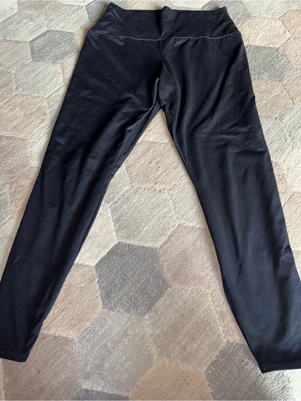 Grace & Lace Black Fleece Lined Leggings Size Large